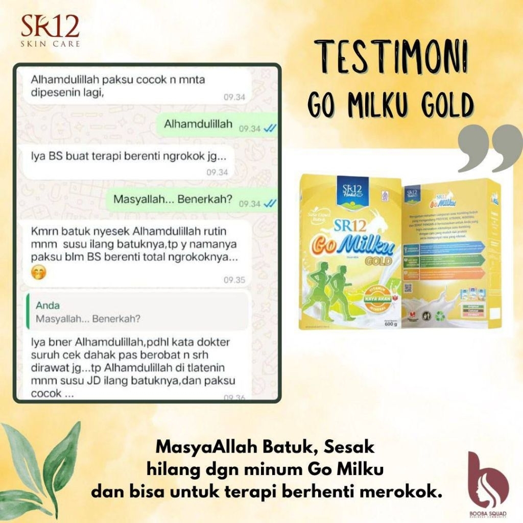 

SR12 Susu Gomilku Gold Susu Kesehatan Tulang & Sendi