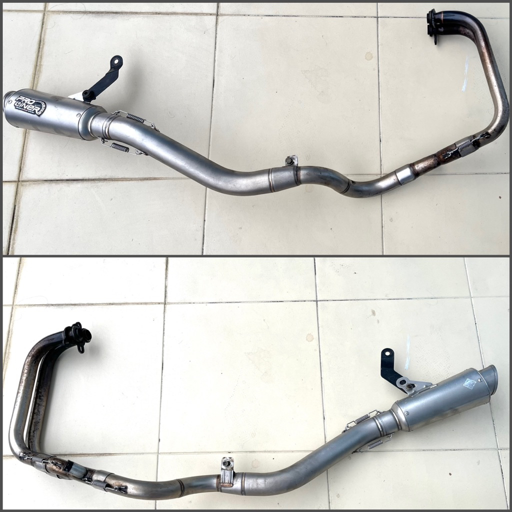 Proliner short tr1 stainless ninja 250 fi old 2012-2017 / z250 full system original knalpot