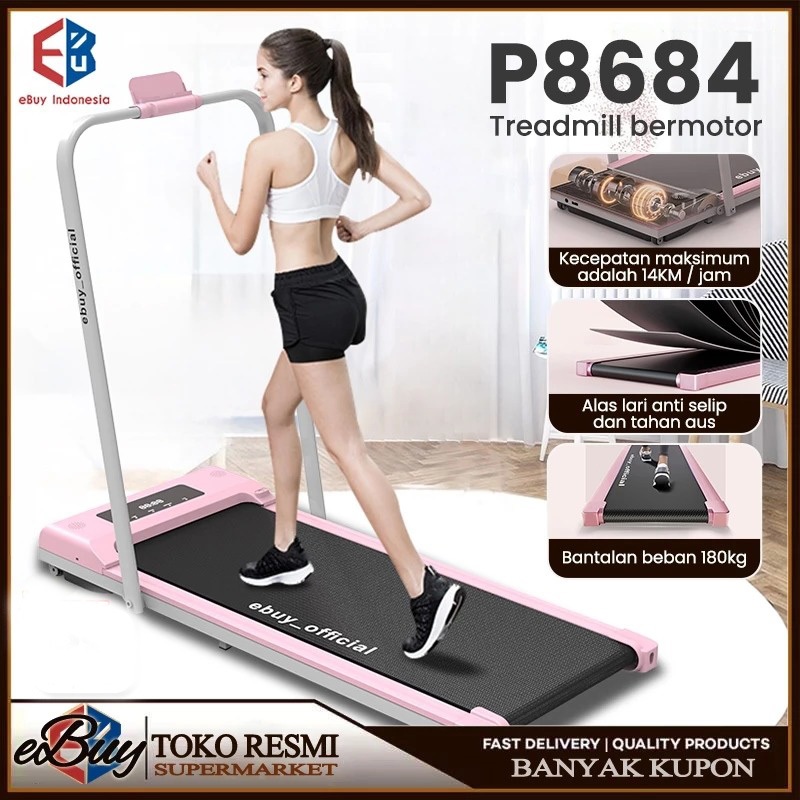 EBUY treadmill portable/walking pad/treadmill electric low watt/Termurah treadmill lipat treadmill p