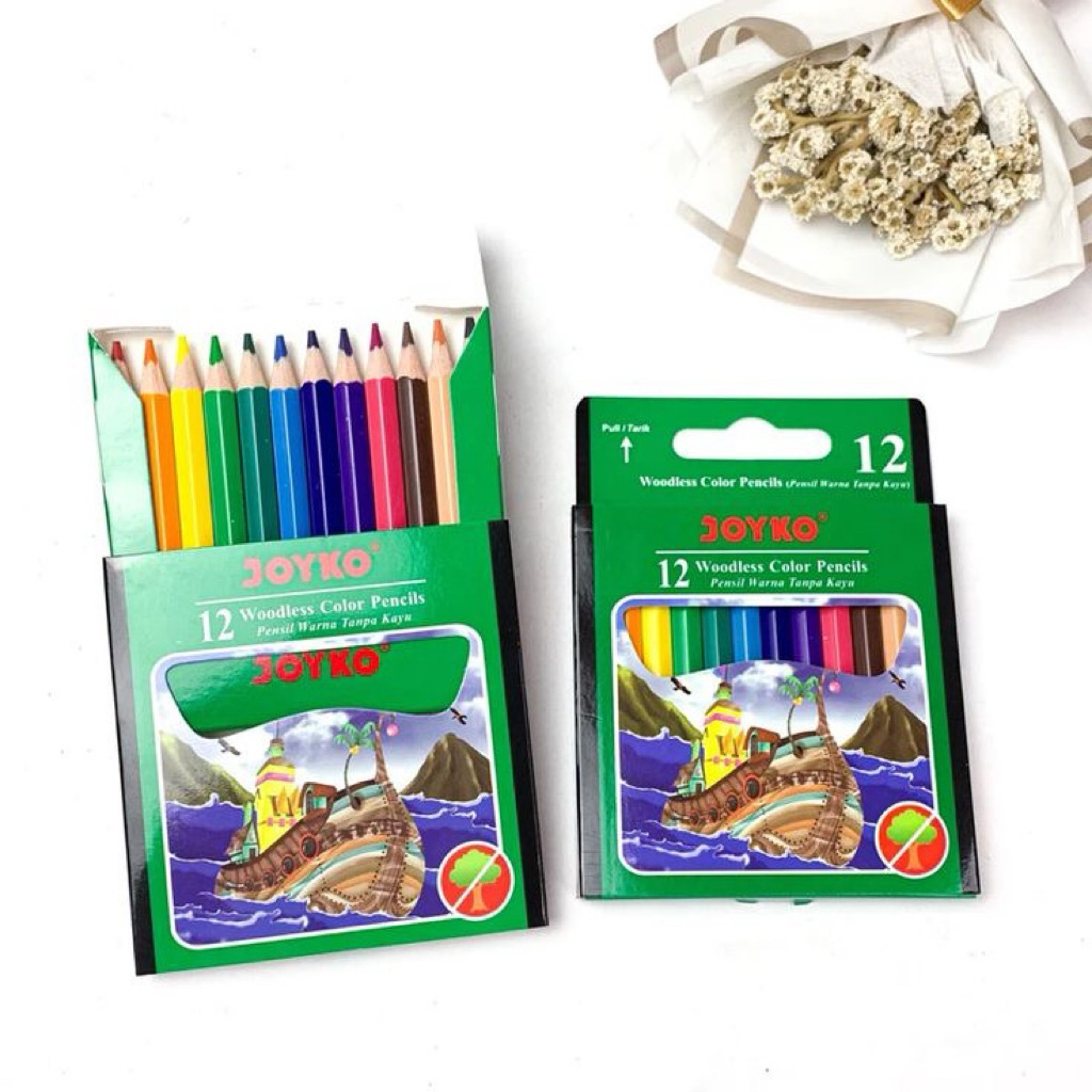 

JOYKO PENSIL WARNA PANJANG CP-107 12 WARNA PENDEK KECIL PERLENGKAPAN GAMBAR MEWARNAI ALAT TULIS ANAK