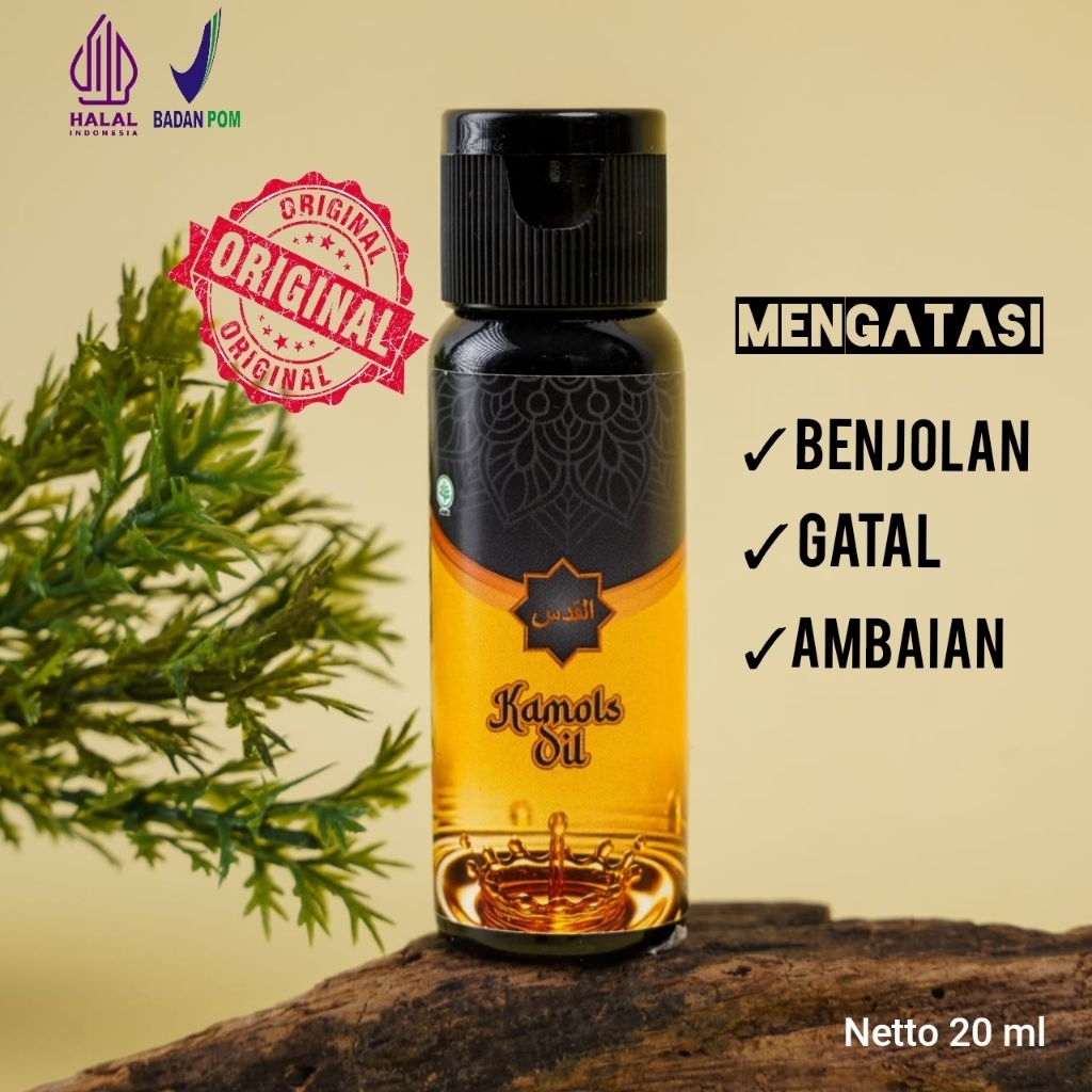 ORIGINAL KAMOLS OIL  MINYAK OLES BENJOLAN LIPOMA TIROID AMBAIAN GATAL