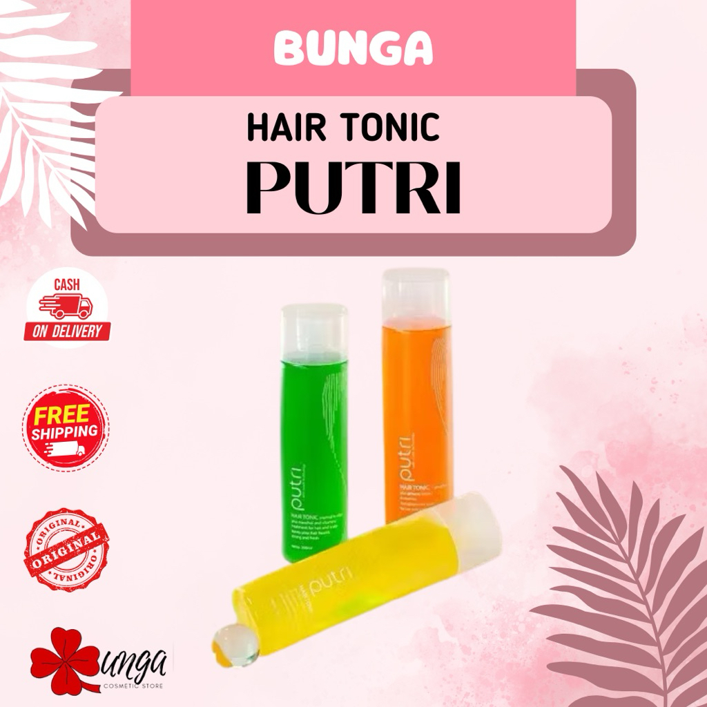 BUNGA - Putri Hair Tonic / Hair Tonic Putri Ginseng / Hair Tonic Putri Apple