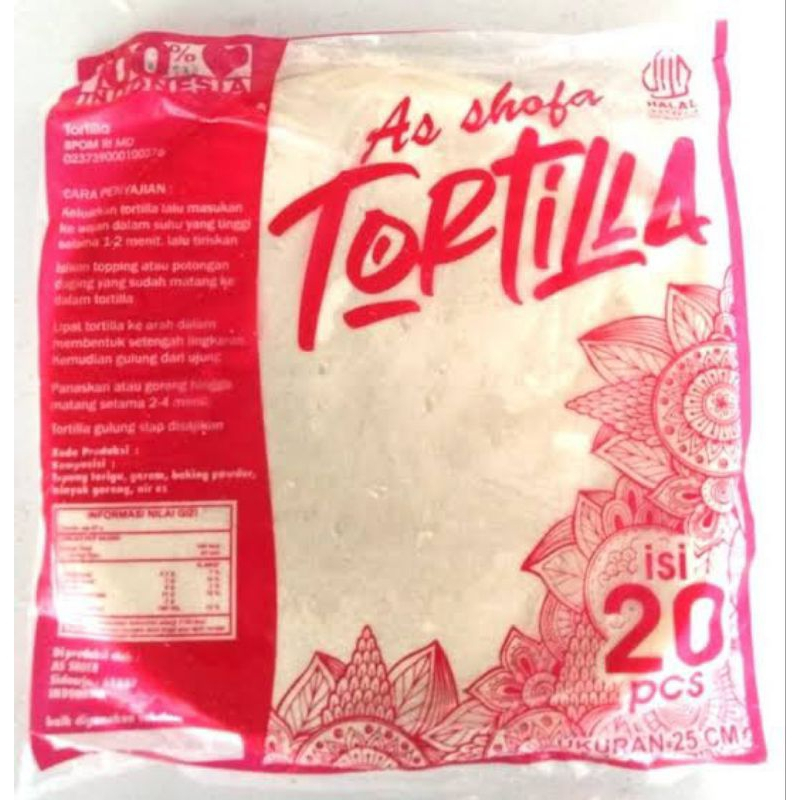 

Kulit Kebab Tortilla As Shofa UK 25cm Pack of 20