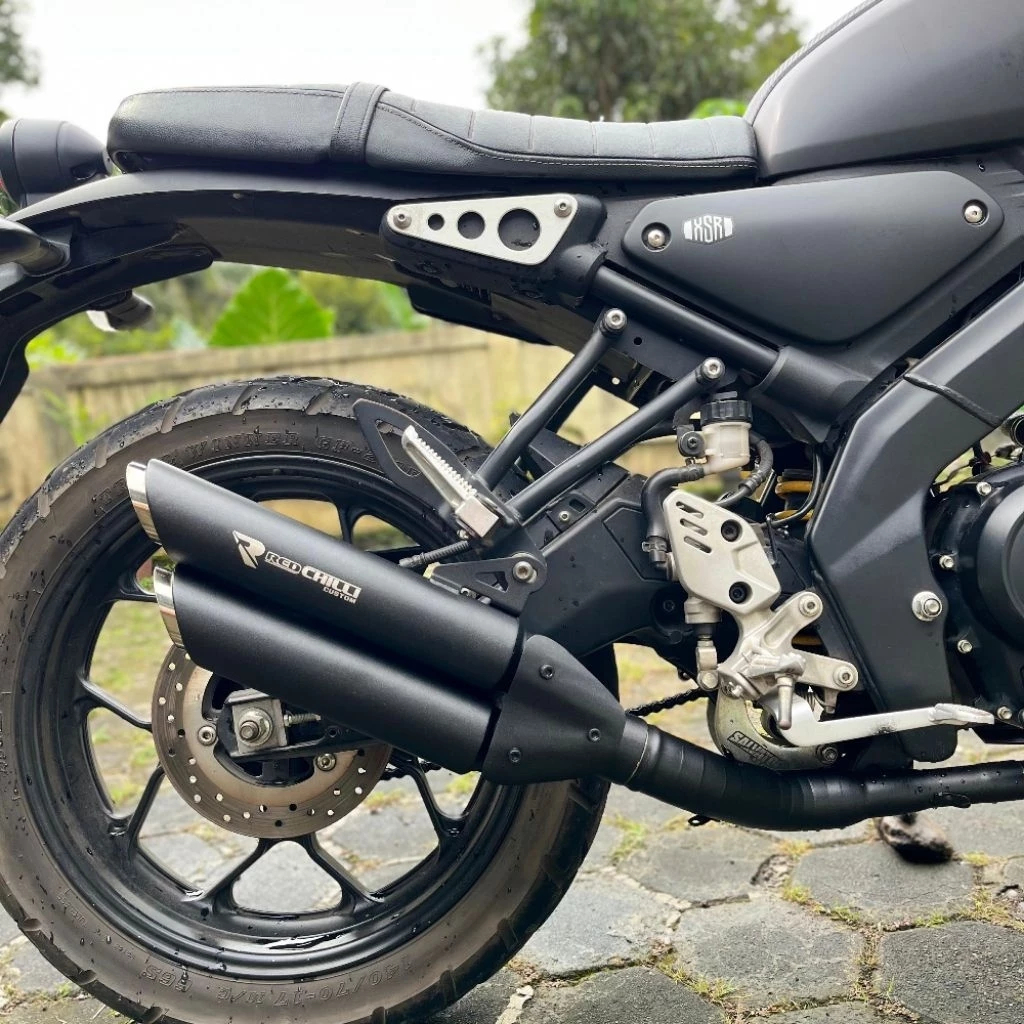 Knalpot yamaha xsr 155 - knalpot yamaha xsr 155 full sistem - knalpot xsr 155 - knalpot xsr155 doube