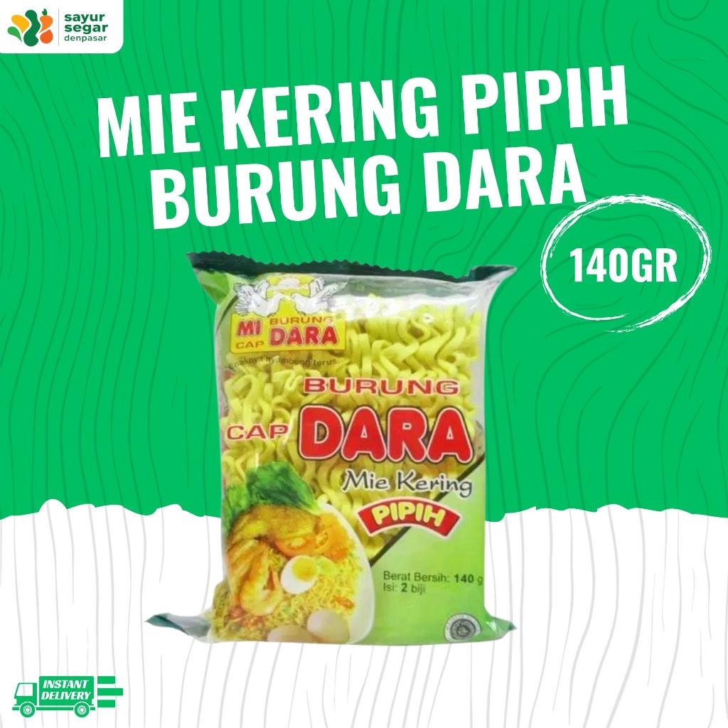 

Mie Kering Pipih Burung Dara 140gr - Sayur Segar Denpasar