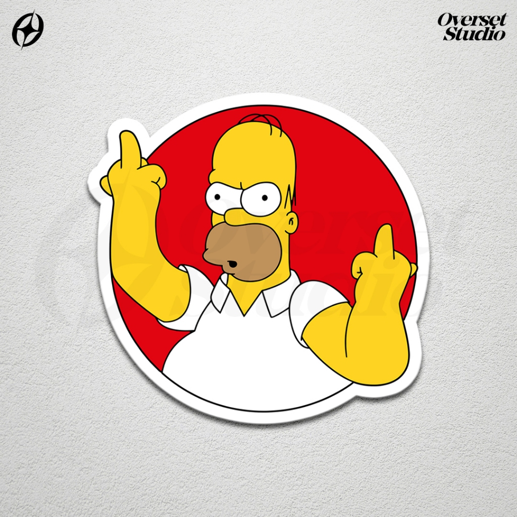 

(GRATIS ONGKIR & COD) Stiker Sticker Homer Simpsons Meme / Stiker Aesthetic Kartun Lucu Meme Simpsons / Sticker Vinyl Glossy / Aesthetic Sticker Simpsons Middle Finger / Sticker Band / Stiker Brand Lokal / Stiker Satuan / Sticker Helm / Stiker Tumbler