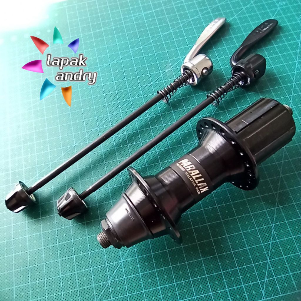 LapakAndry Hub Belakang Freehub 36H Shimano RM60 8 9 10 Speed Belakang Saja NOS Vintage QR Original