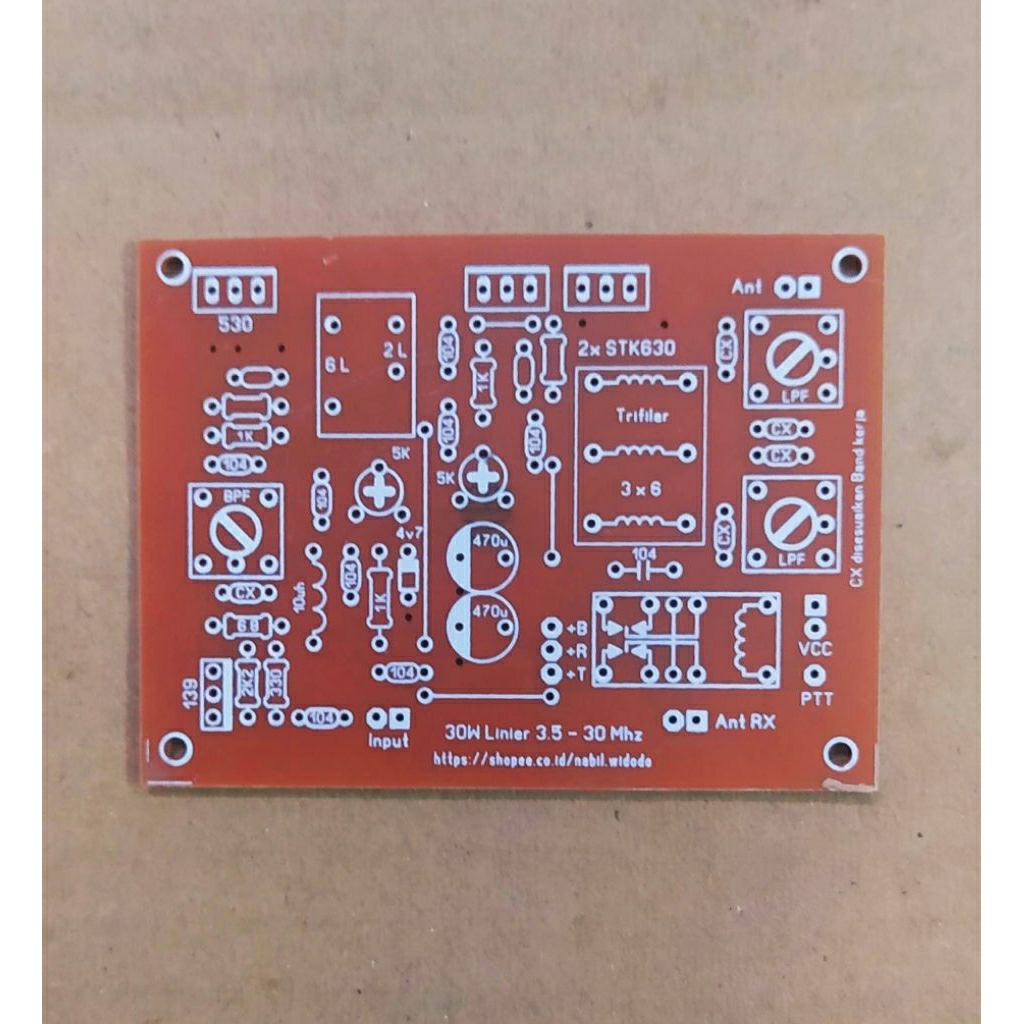 PCB Linear HF 3.5-30 Mhz 30 Watt