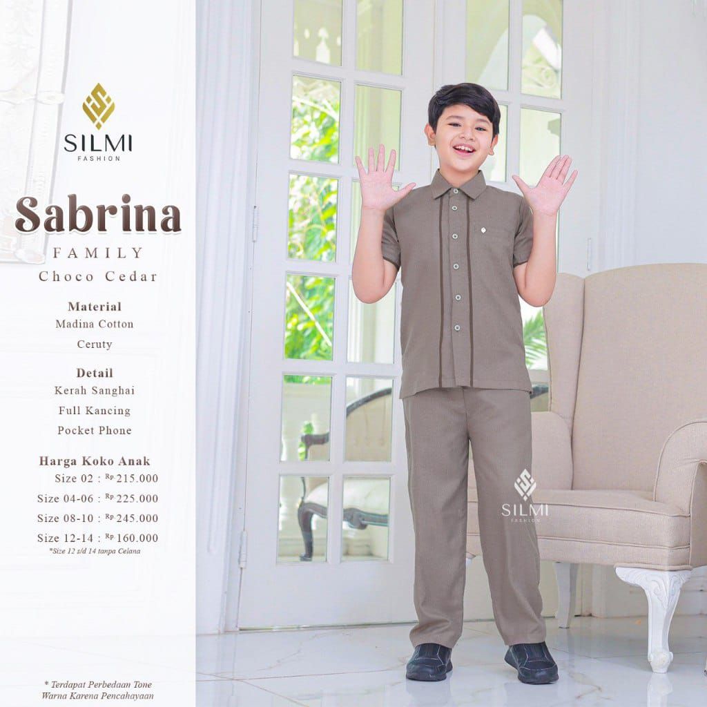 SILMI SABRINA CHOCO CEDAR KOKO ANAK//BAJUKOKOANAK//BAJUMUSLIMANAK//BISACOD