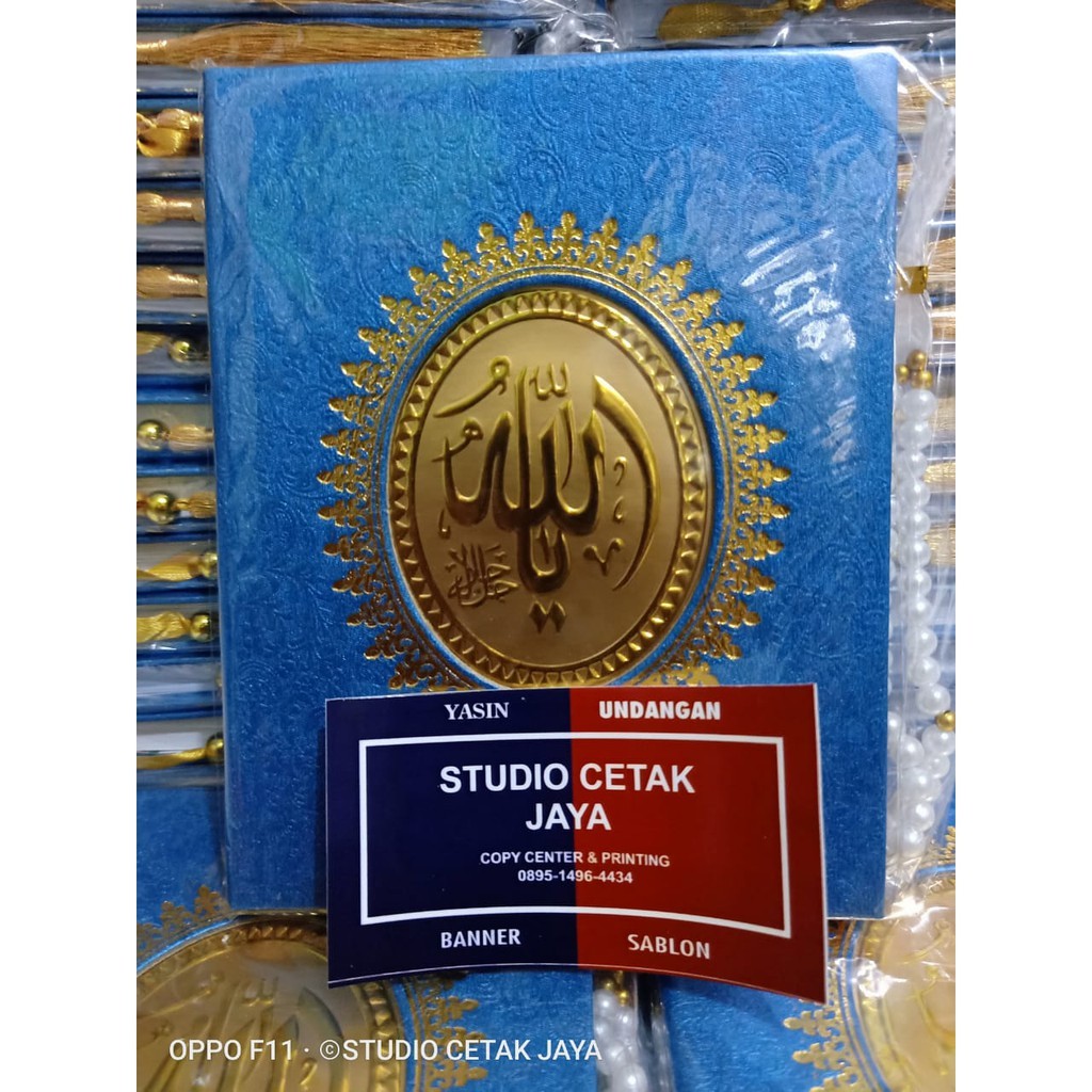 Cetak Buku Yasin Hard Cover 208 Halaman Art Paper Free Tasbih