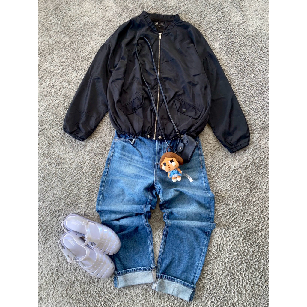 Zara bomber black mulus