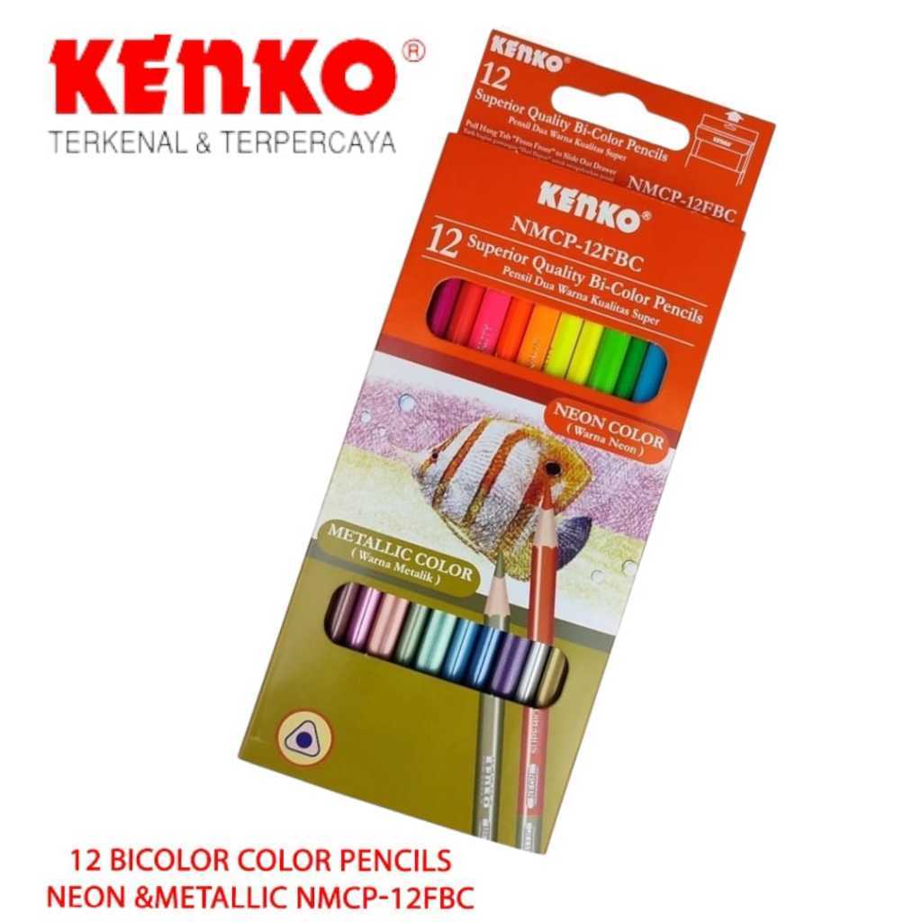 

PENSIL WARNA KENKO NMCP-12FBC CEON COLOR -METALIC COLOR