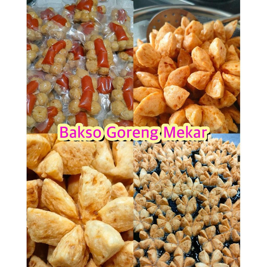 

Bakso Goreng Ayam mekar kemasan vacum include saos