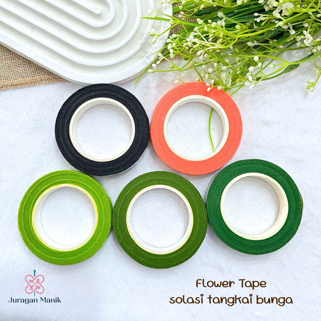 

FLORAL FLOWER TAPE - SOLATIP BUNGA 10yard - 20yard BAHAN BUCKET BUNGA