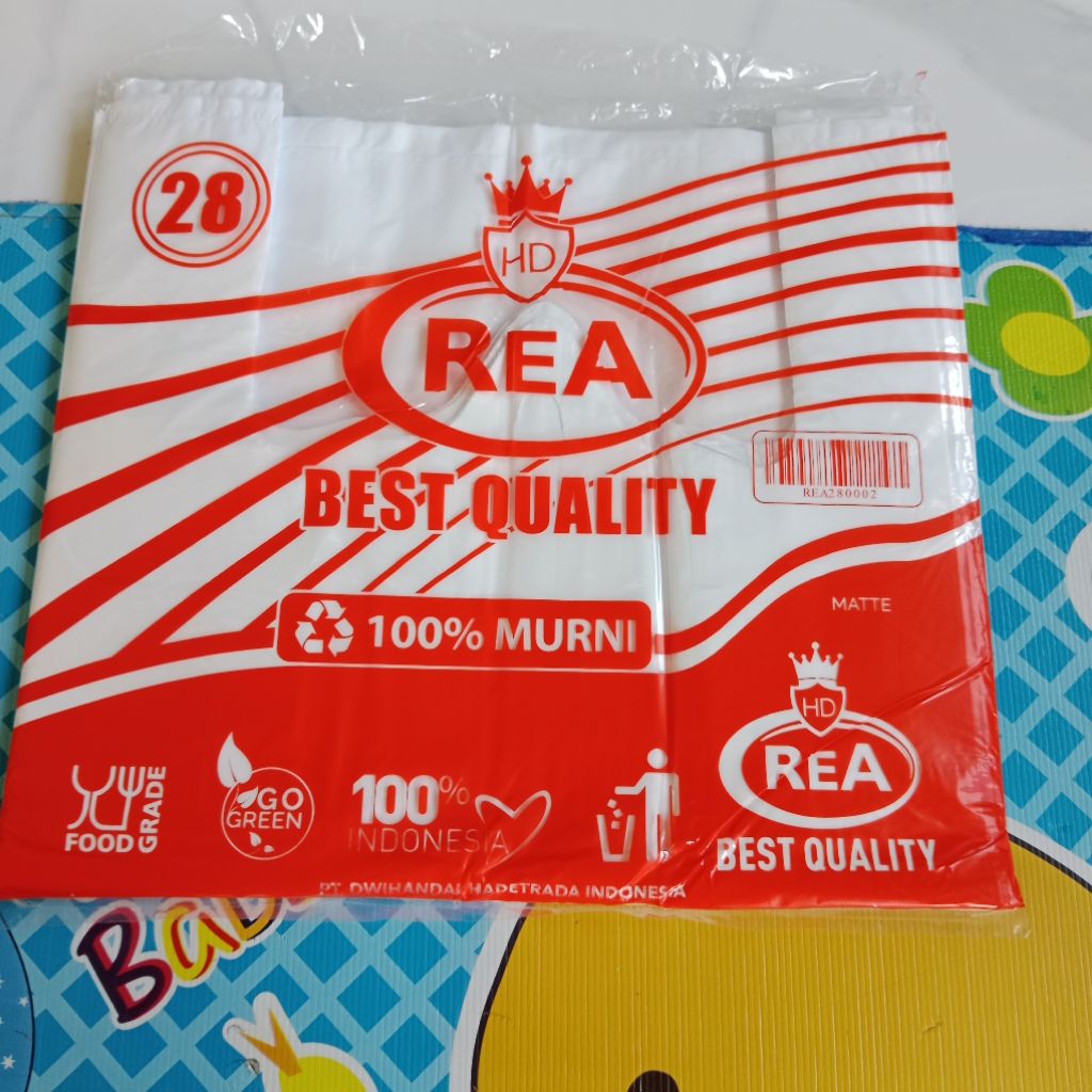 Kantong Kresek HD REA Best Quality UK.28/kantong Plastik HD Tebal Putih/Kantong Kresek Putih