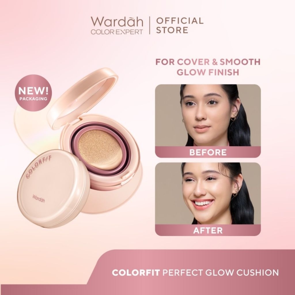 Wardah Colorfit Perfect Glow Cushion/ Alas Bedak Wardah