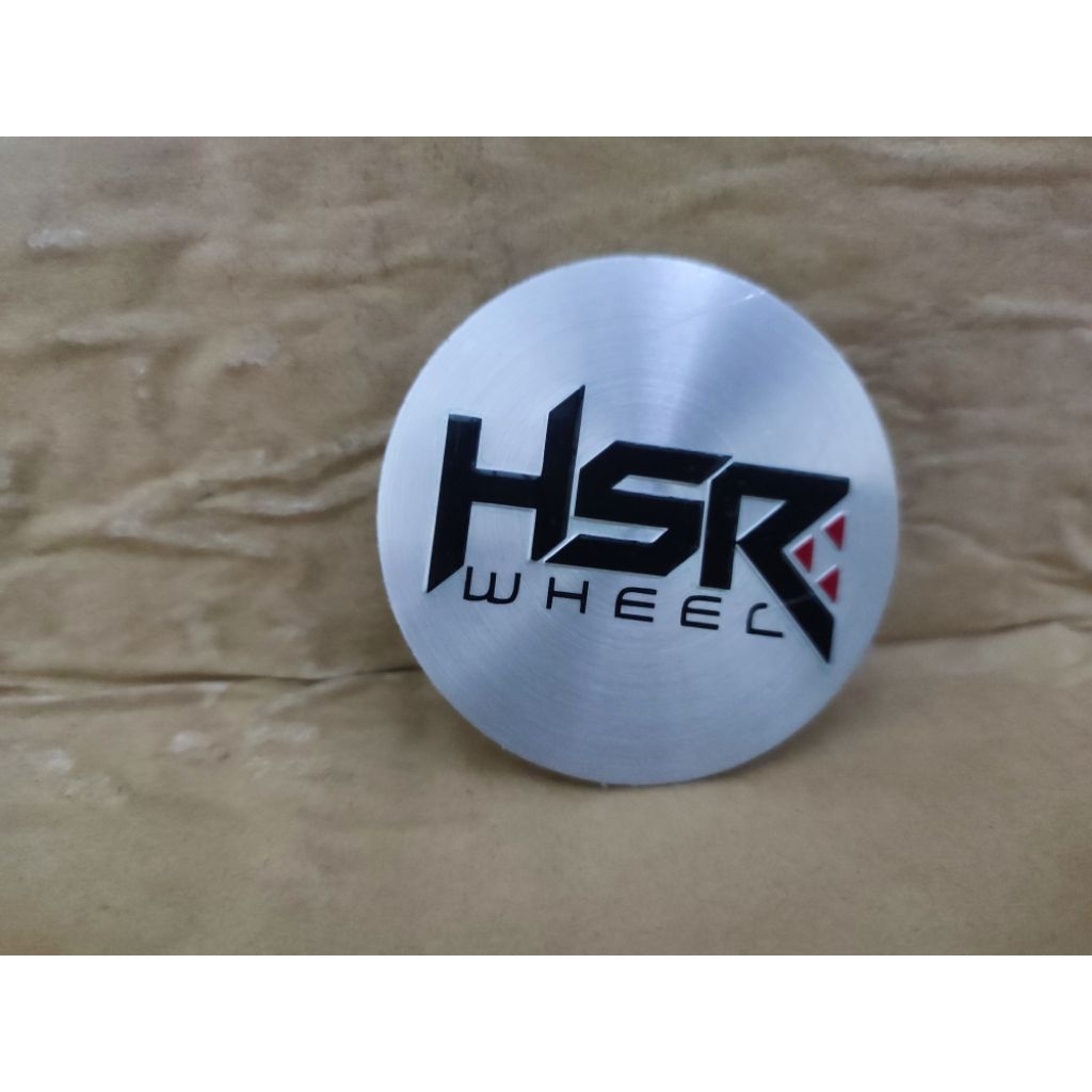 Emblem Velg Hsr Silver // Sticker Dop Velg Mobil HSR Ukuran 7cm