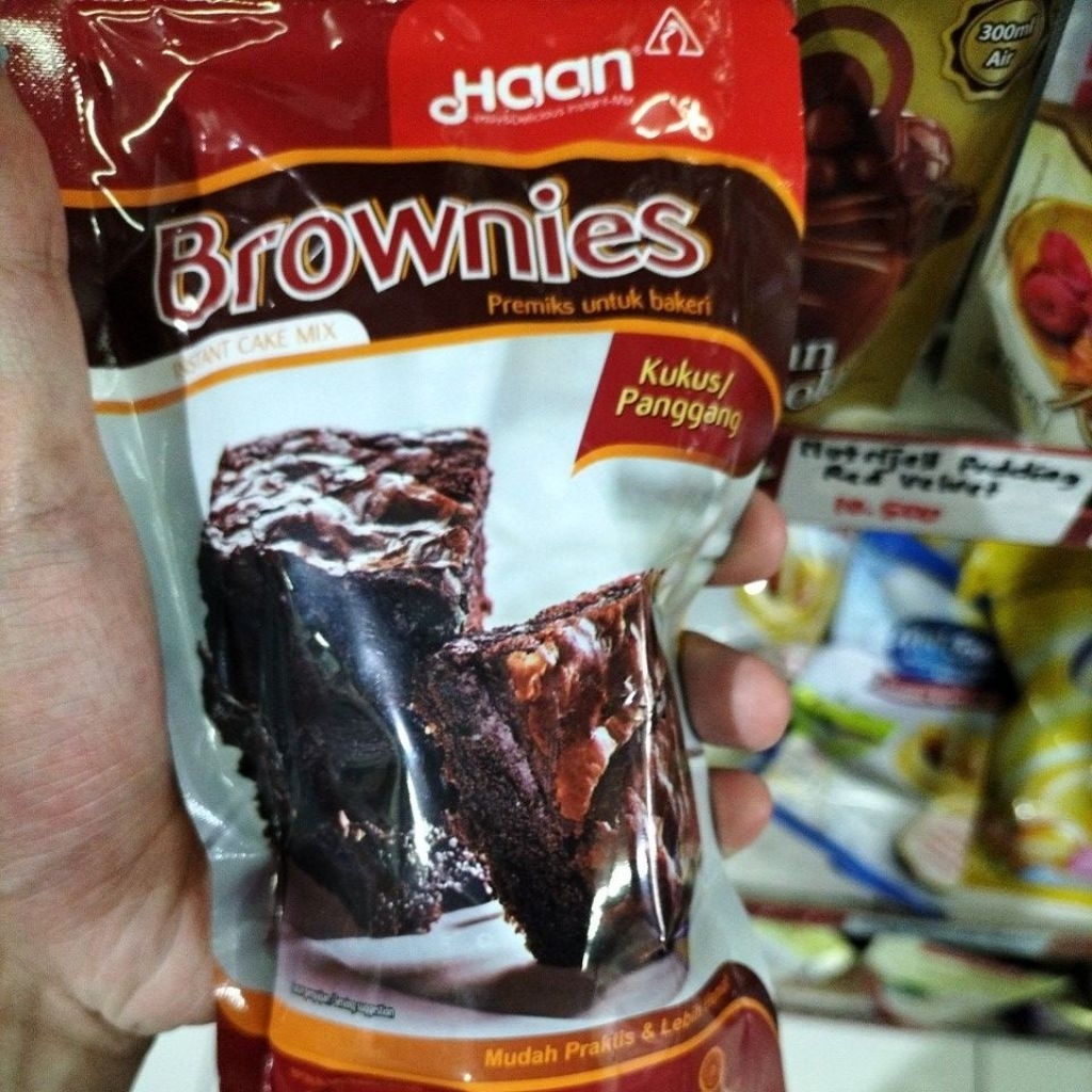 

haan brownies 230 gram kukus/ panggang