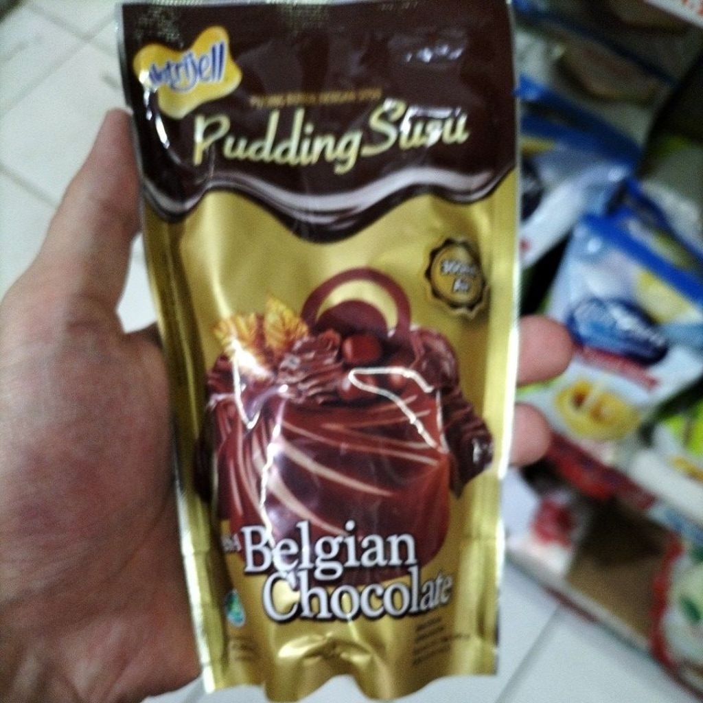 

nutrijell pudding susu 130 gram /puding belgium coklat