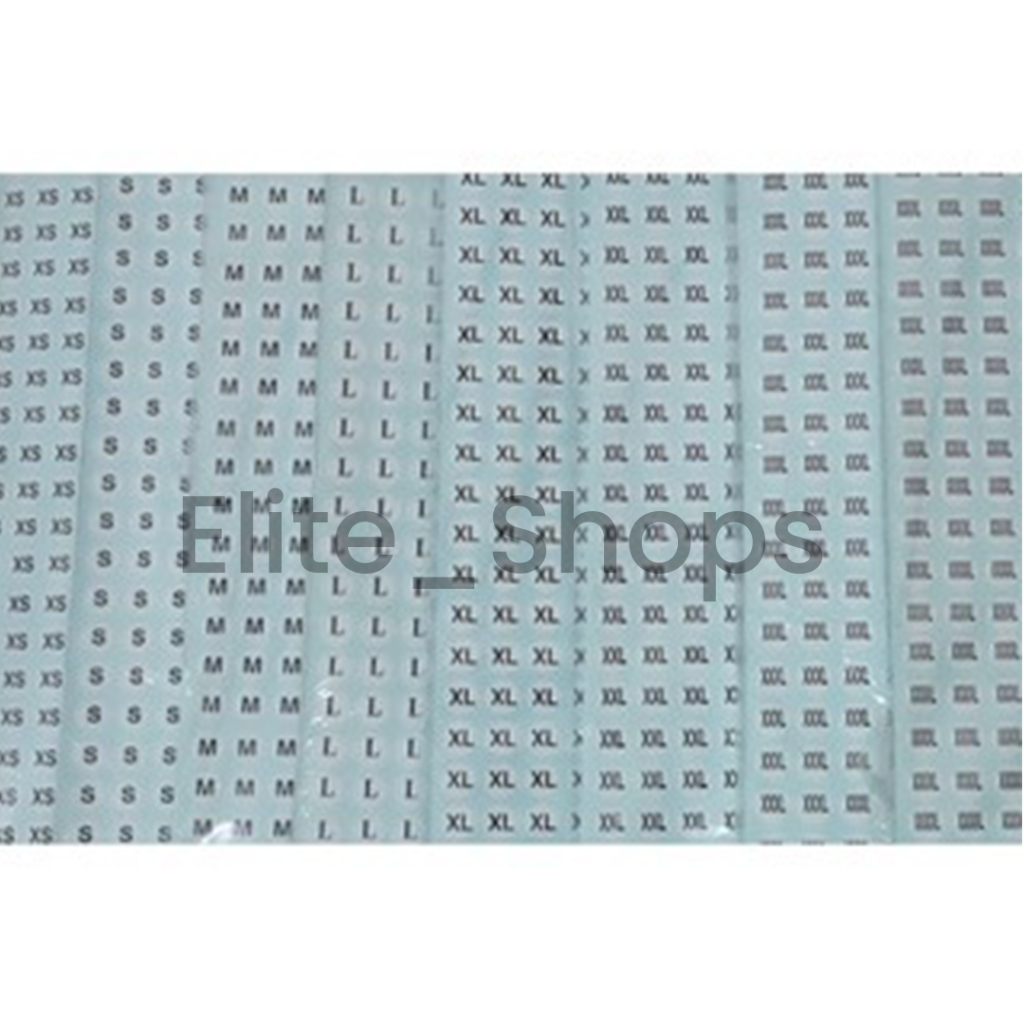 

Label Size Stiker 1Lembar isi 260 pcs Huruf dan Angka Ukuran Baju / Ukuran Sepatu, angka 0 sampai 45