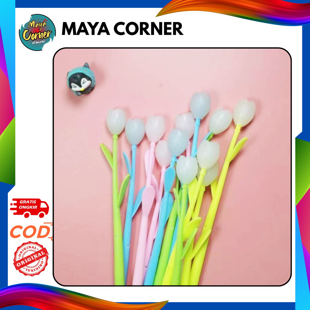 

Pulpen Gel Karakter Lucu Pulpen bunga tulip