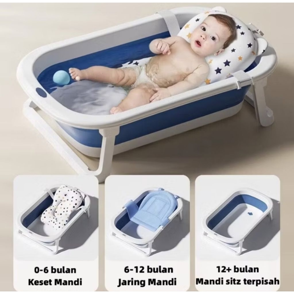 bak mandi bayi lipat portable