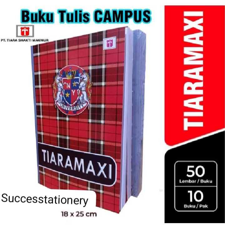 

BUKU TIARA CAMPUS MAXI UKURAN boxi ISI 50LEMBAR