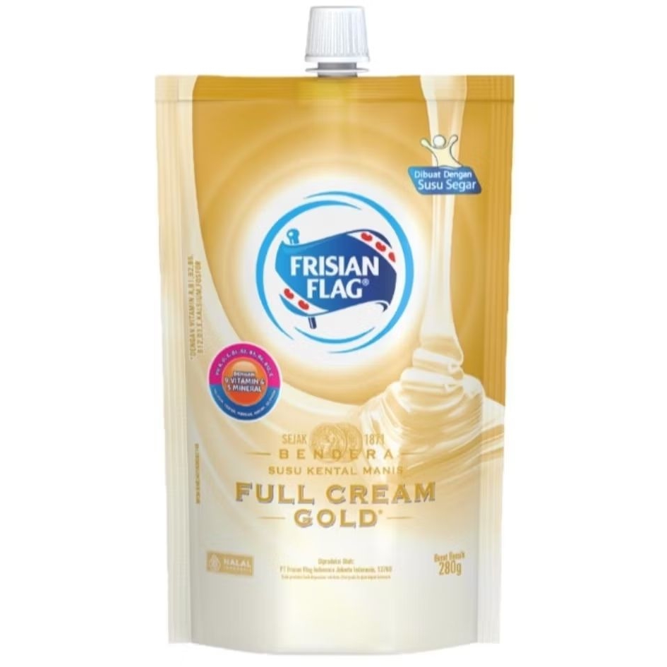 

Frisian flag Krimer Kental Manis Full Cream Gold Pouch 280 g