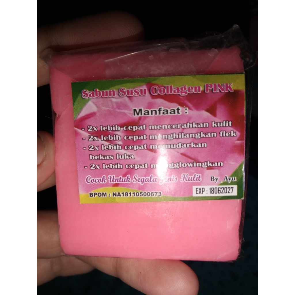 sabun susu collagen pink