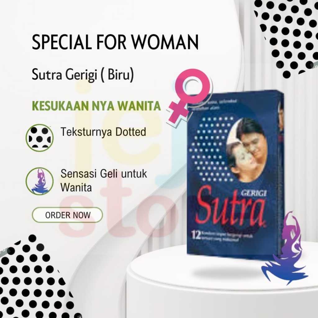 Kondom Sutra Biru Tekstur Gerigi 1 Box isi 12 Pcs SUTRA BIRU BERGERIGI ORIGINAL