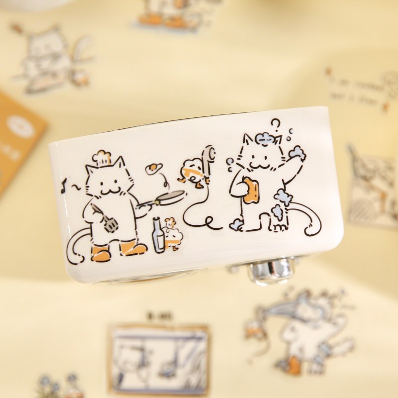 

[JUNE] Cat&Dog Rain Boots Series 40pcs Scrapbook Bullet Journaling BuJo Decorations Stiker Gelas Mug Botol Minum DIY Buku Harian