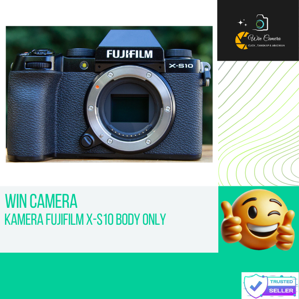 Kamera Fujifilm x-s10 Body Only / Camera Fujifilm / Kamera Mirrorless / Camera Mirrorless