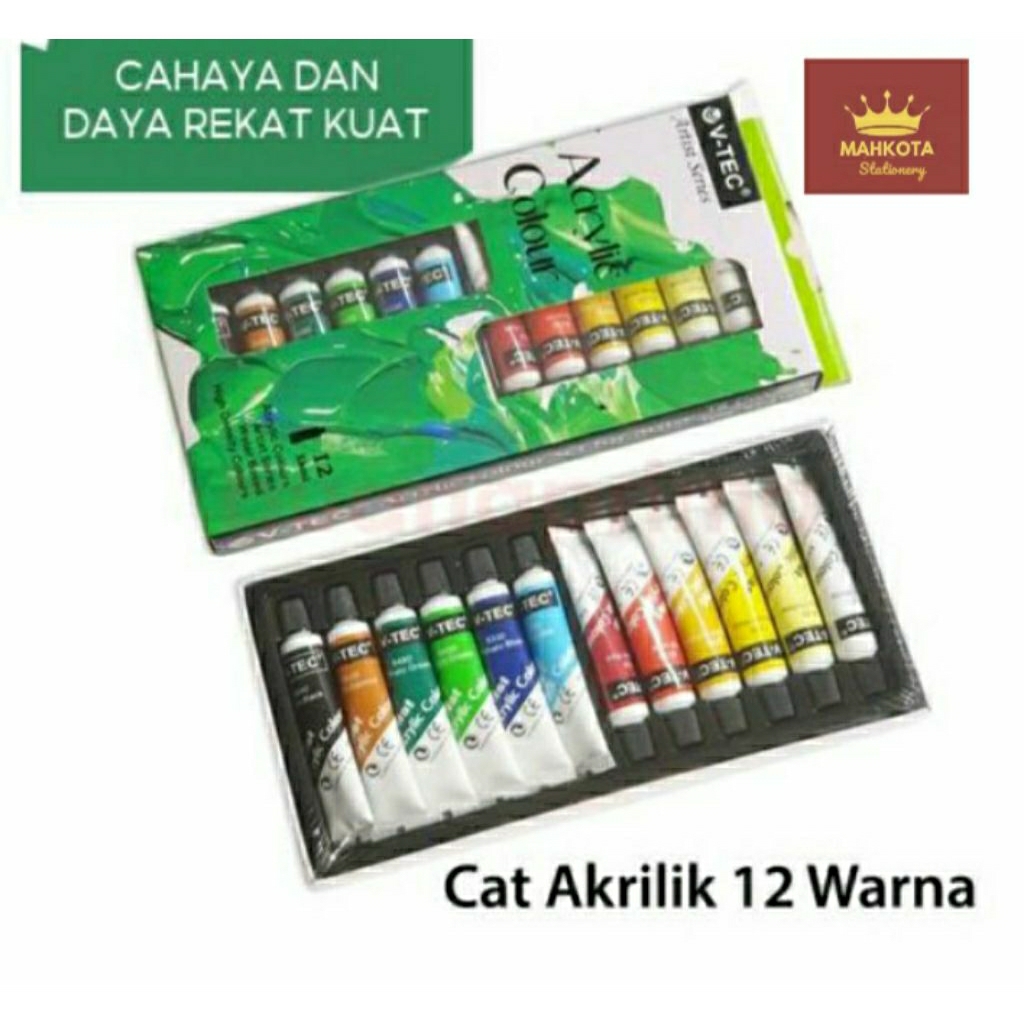 

Cat Acrylic Colors Vitech 6ML-12 W VT-612A