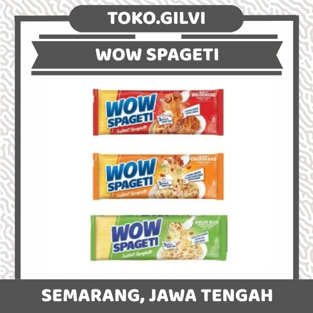

Wow Spageti Carbonara Bolognese Aglio Olio Wow Spagheti Mie instan Mi Spagety