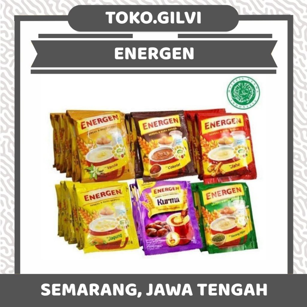 

ENERGEN Sereal dan Susu Bersinergi 10 Sachet | Energen Mayora