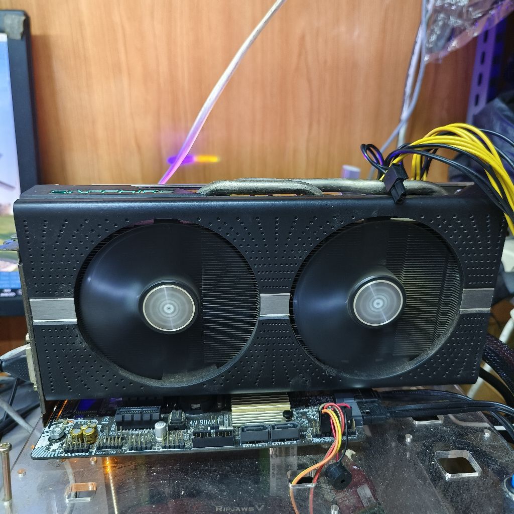 vga gpu card amd radeon sapphire nitro+ rx580 8gb