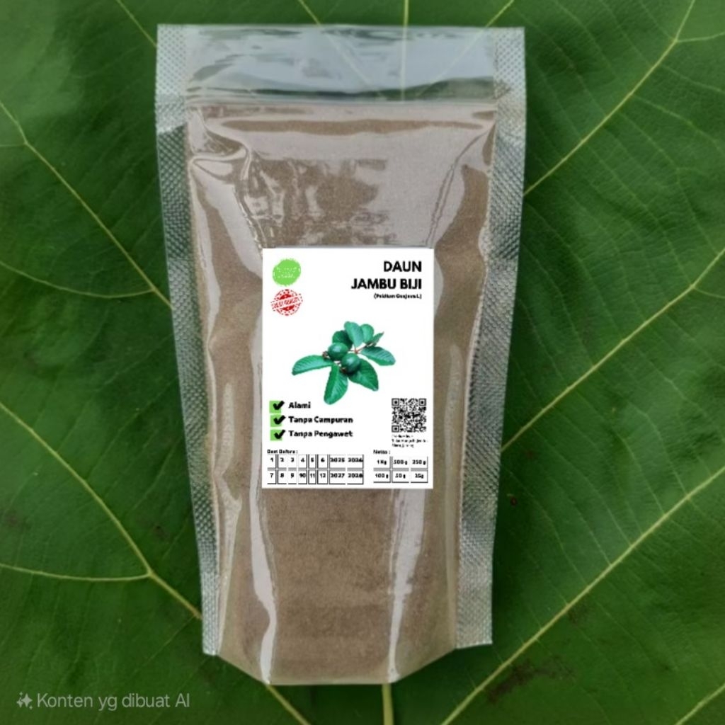 

Serbuk Daun Jambu Biji 100 Gram Bubuk Alami