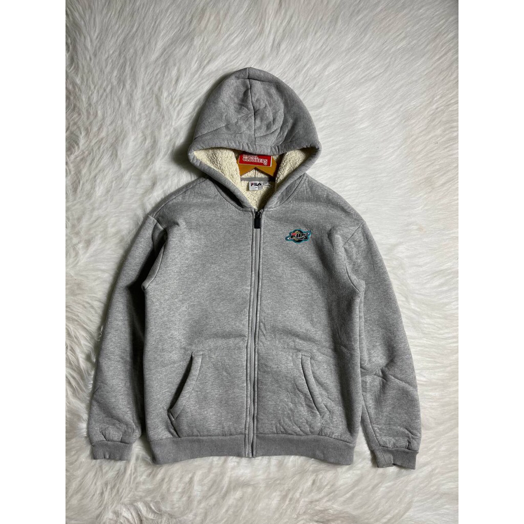 zip hoodie alif sherpa second (3142) - Hoodie second - hoodie second branded - Jaket Second - Jaket 