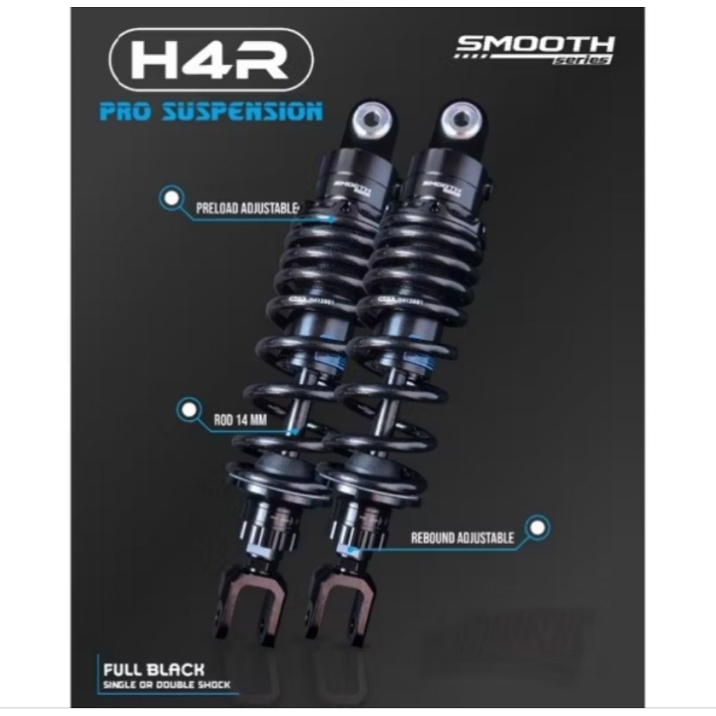 H4R Shockbreaker Smooth 305 Double Shock AEROX 155 NMAX NEW