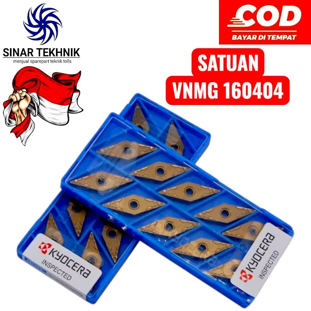 VNMG 160404 Pahat Bubut Insert Diamond PCD Untuk Alumunium Kilap Kinclong