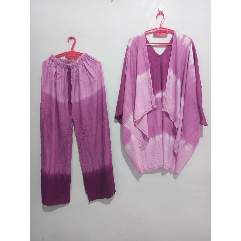 SETELAN CARDIGAN OUTER PANTAI + KULOT BALI