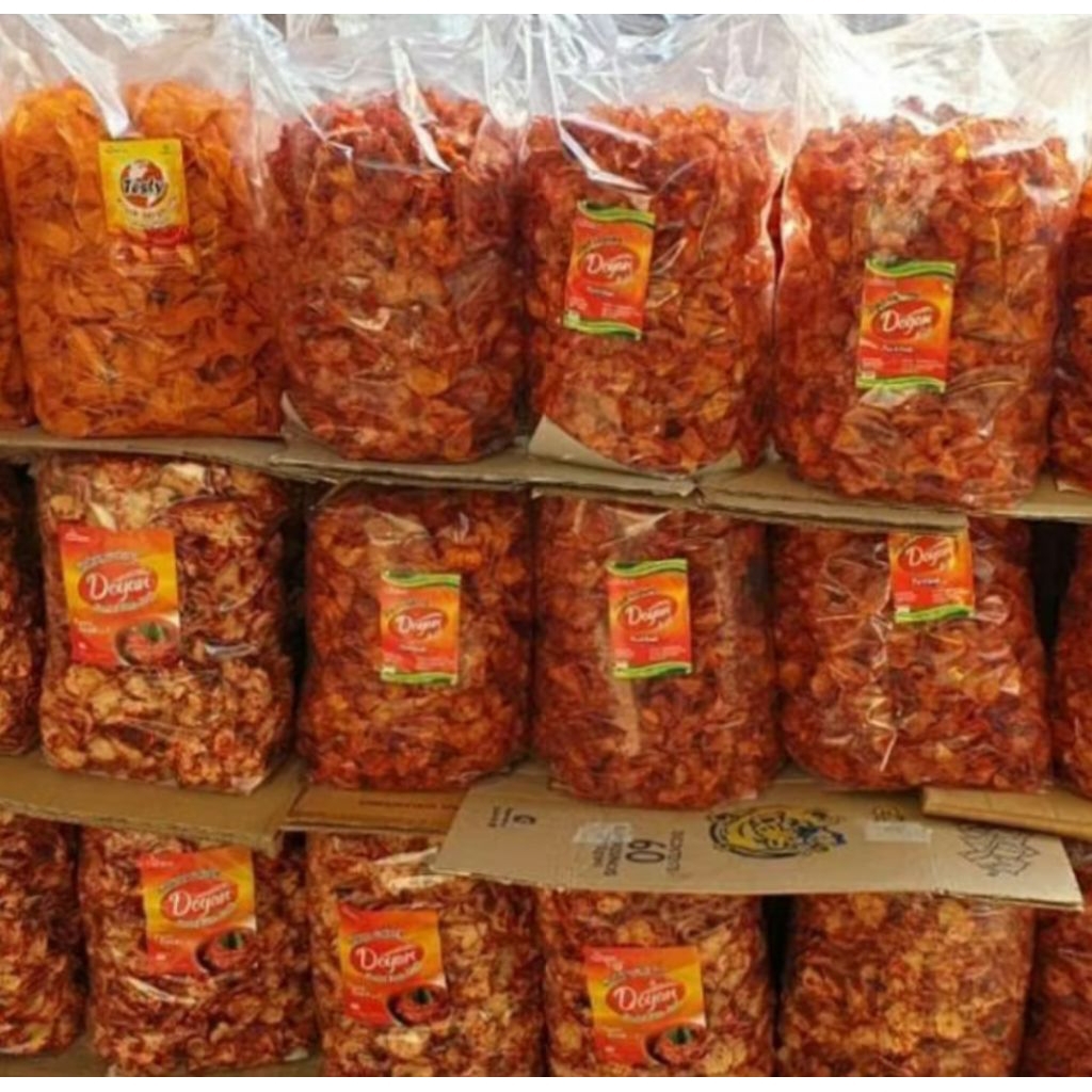 

Keripik singkong balado pedas bumbu basah 1kg