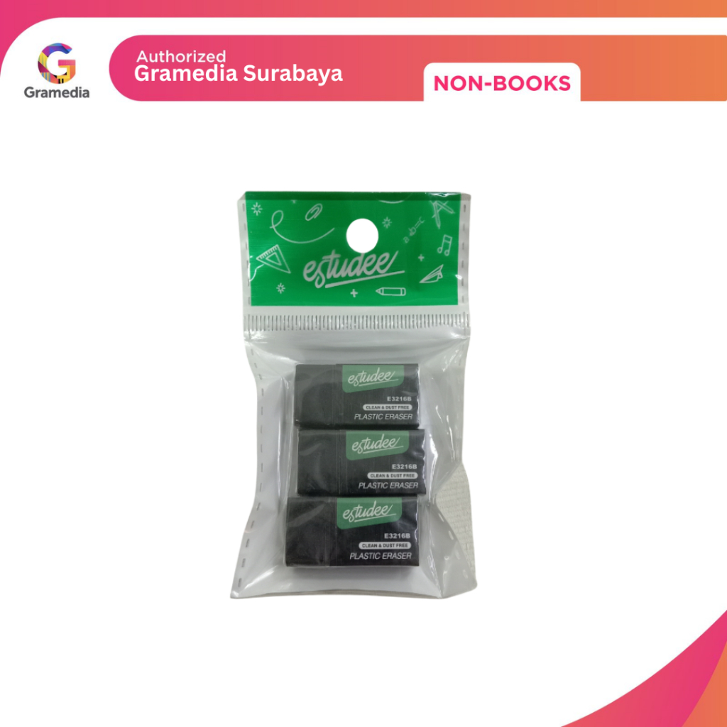 

Gramedia Surabaya NB - Penghapus Hitam Estudee Set 3
