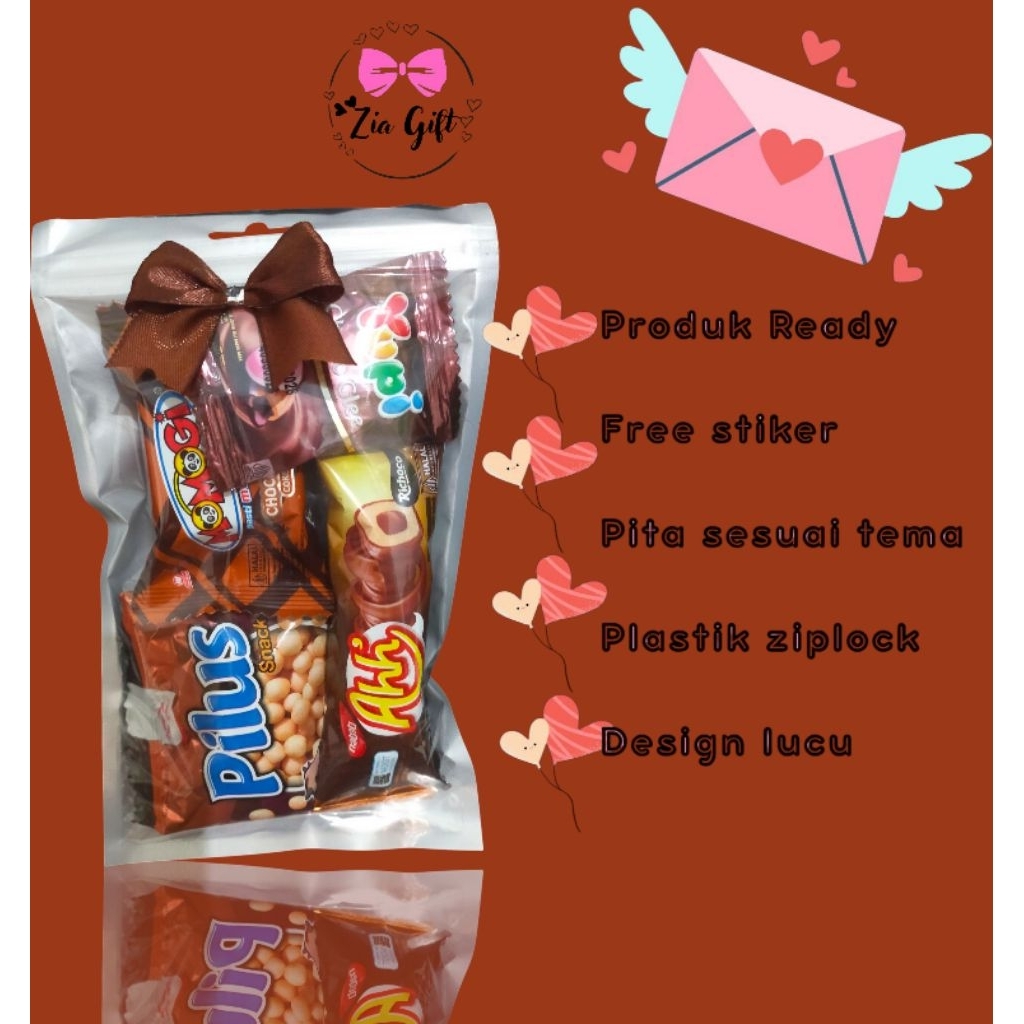 

mini gift snack tema coklat/hampers mini/mini gift ulang tahun