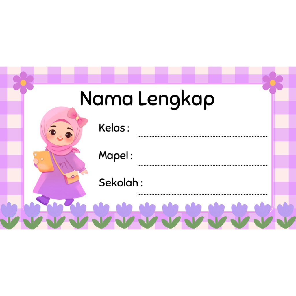 

STIKER SAMPUL BUKU TULIS