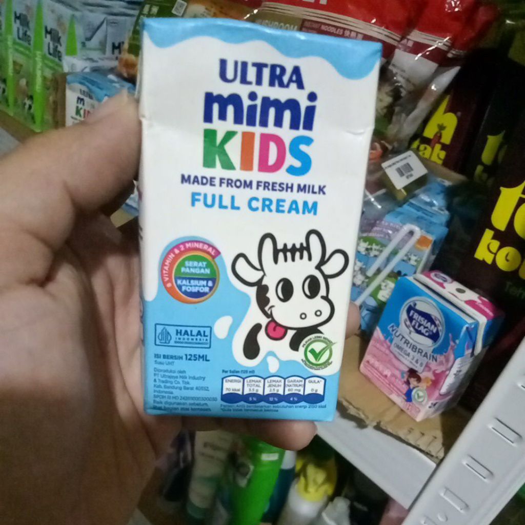

Ultra Mimi, Susu Anak rasa full cream, 125ml