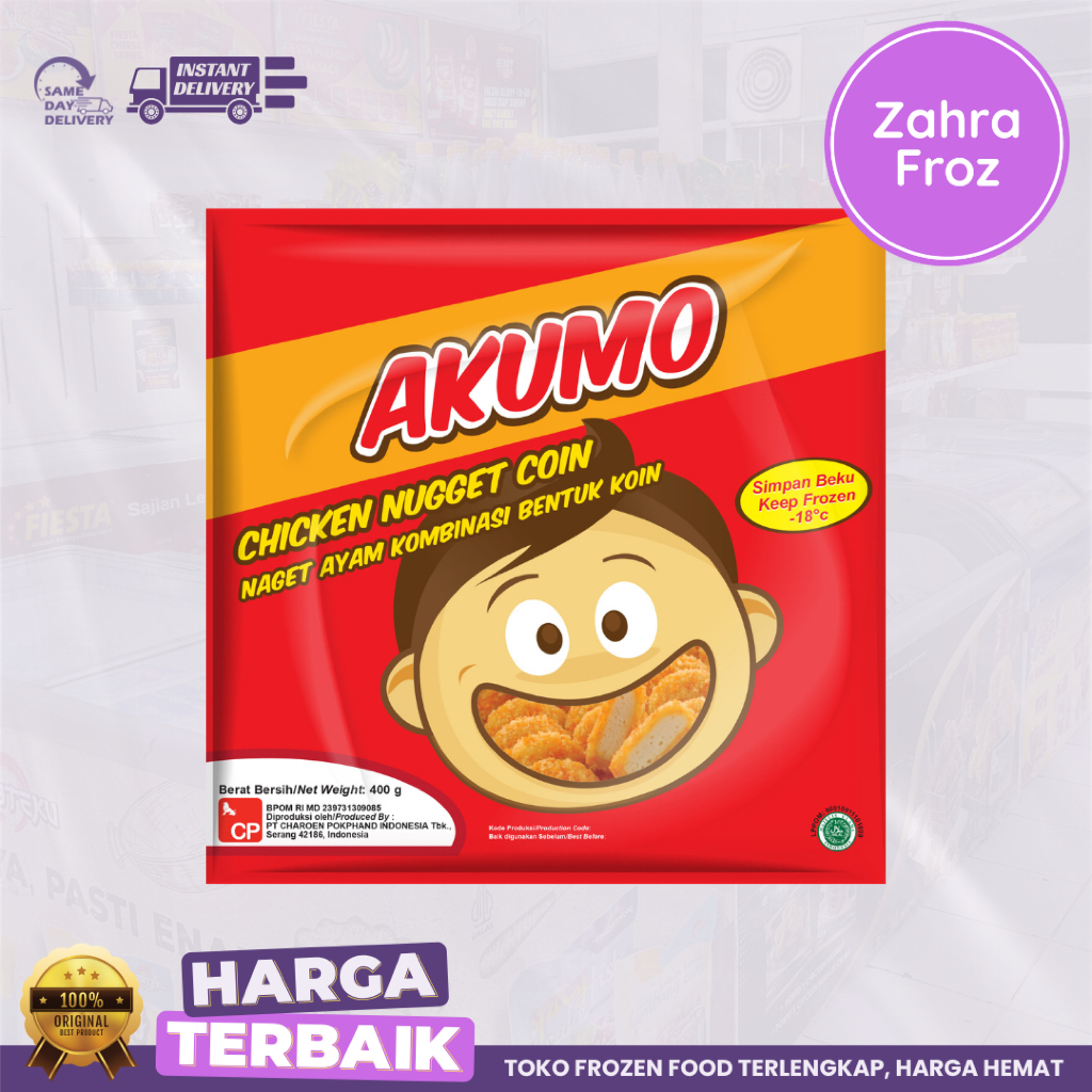 

AKUMO NAGET COIN AYAM 200 GR