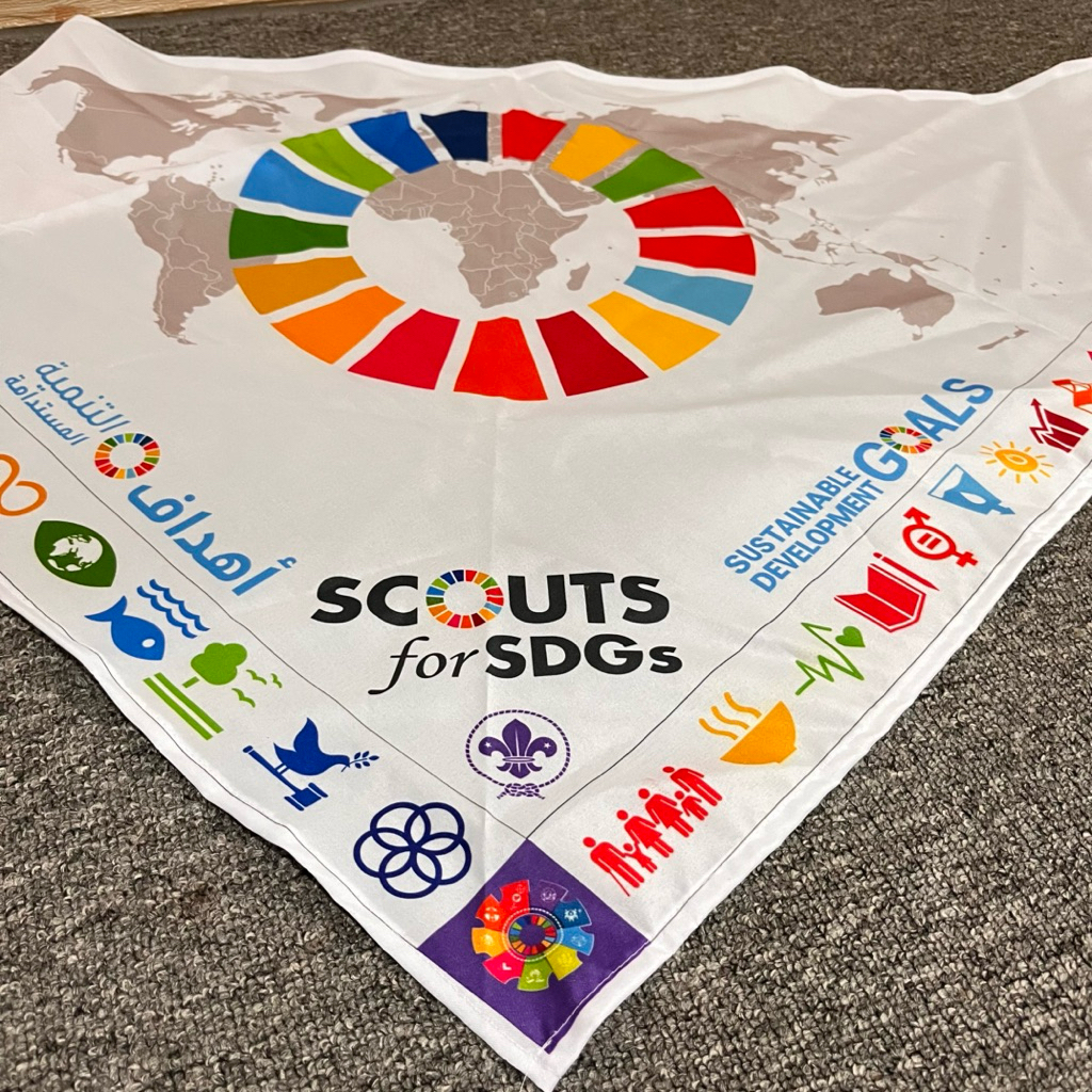 New Scarf Scout for SDGs print