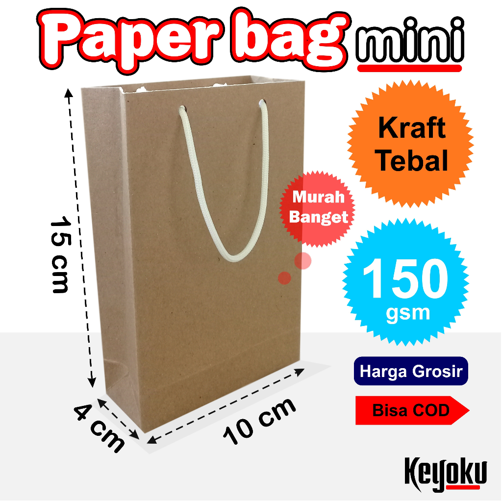 

PAPER BAG MINI POLOS KECIL MURAH KOSMETIK/TAS KERTAS SOUVENIR/PAPER BAG AKSESORIS