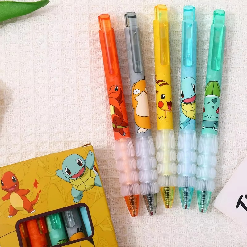 

Pulpen Gel 0,5mm Tinta Hitam Gaya Pokemon Pikachu Bulbasaur Charmander Squirtle Psyduck cocok untuk sekolah kantor